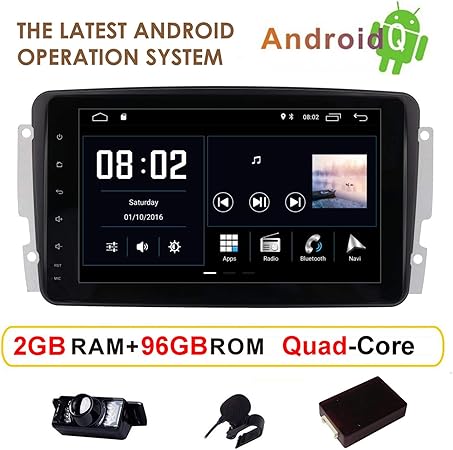 Android 10 Car Stereo Radio Dab For Mercedes Benz C Class W203 Clk W209 C209 Viano Vito W639 A W168 7in Gps Navigation Sat Nav Canbus Ips Panel Multi Touch Screen Bluetooth Dvd Wifi 4g Swc Amazon Co Uk Electronics Photo