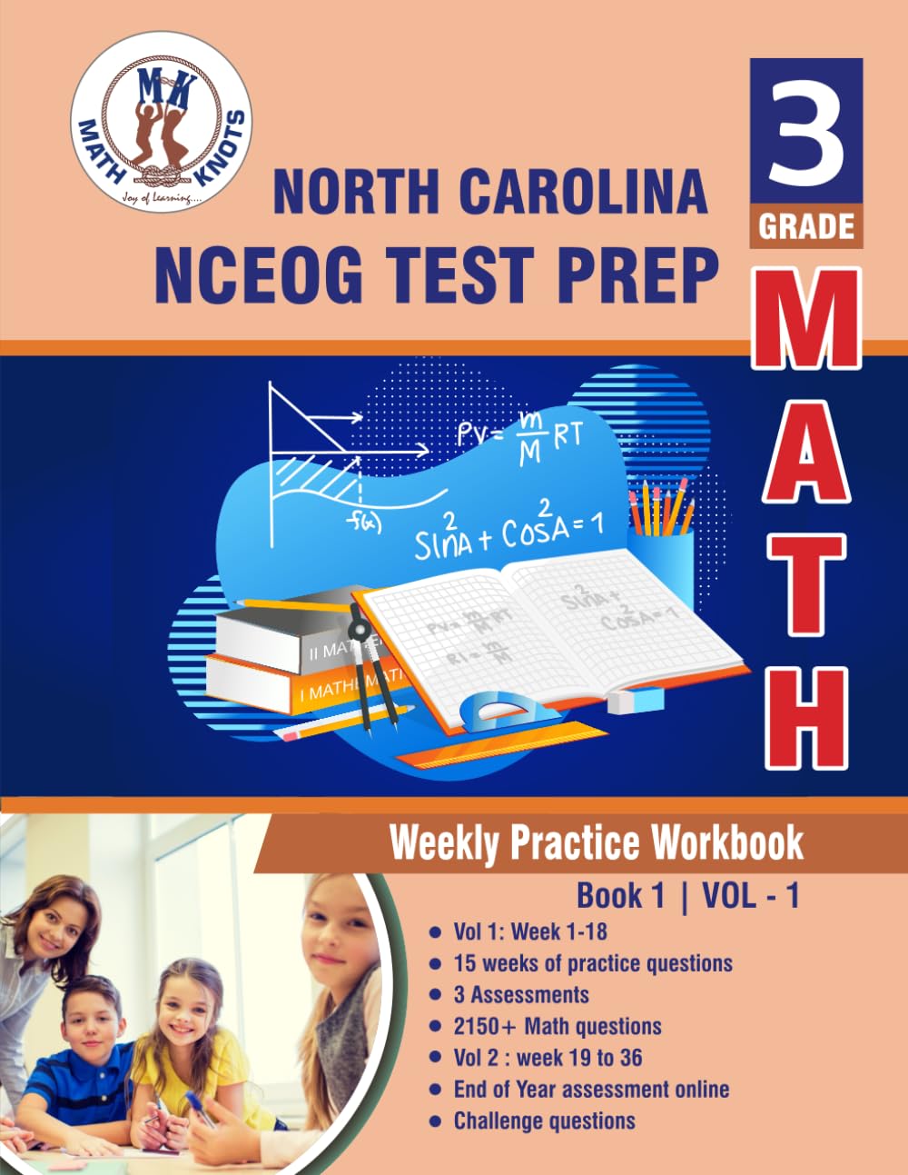 Buy North Carolina State (NC EOG) Test Prep : 3rd Grade Math : Weekly ...