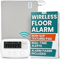 Vista 10 de Vive Alarma de cama inalámbrica - Kit de sensor de movimiento para pacientes ancianos con demencia - Detector de almohadilla de presión