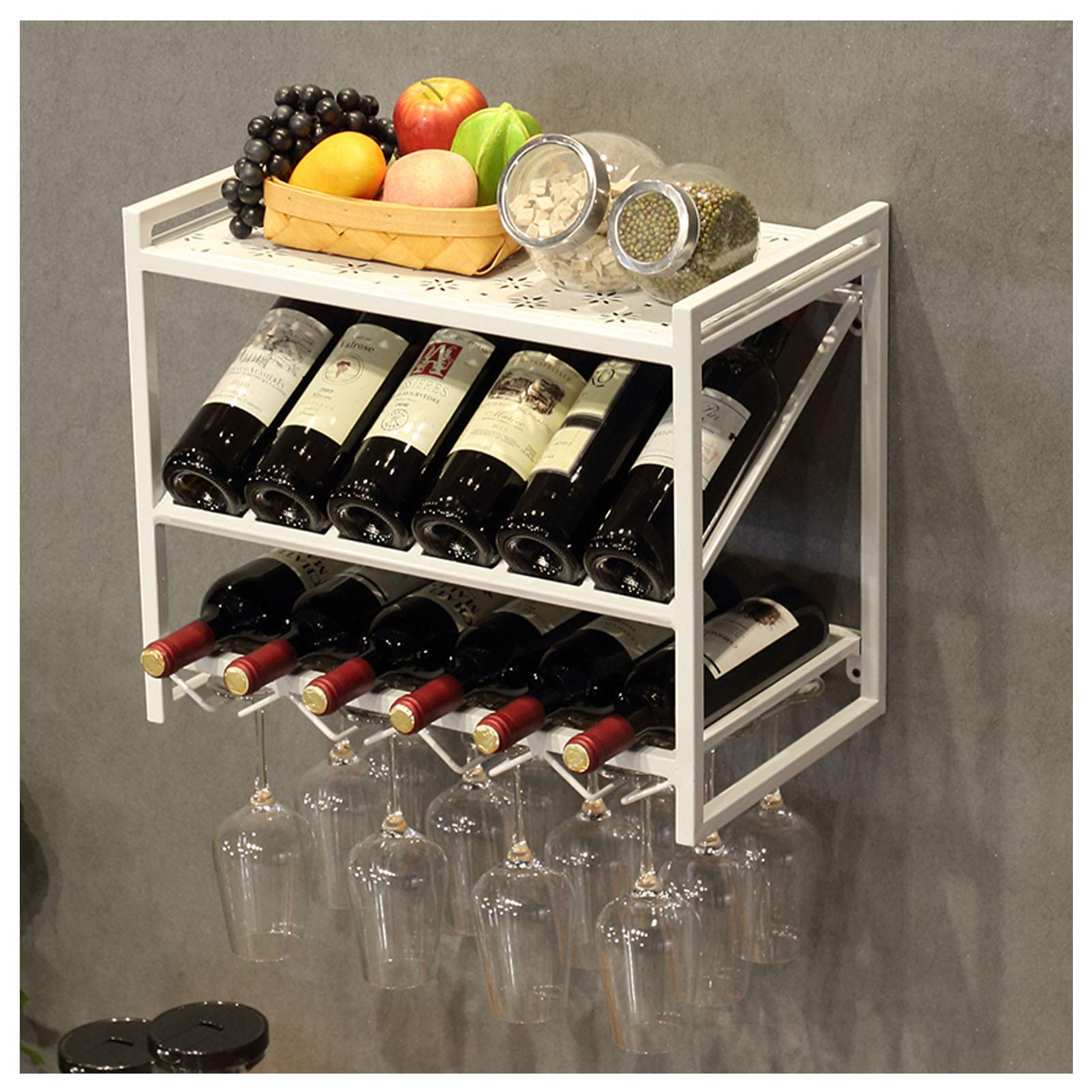 Support de vin suspendu pour libérer votre cuisine des bouteilles encombrantes