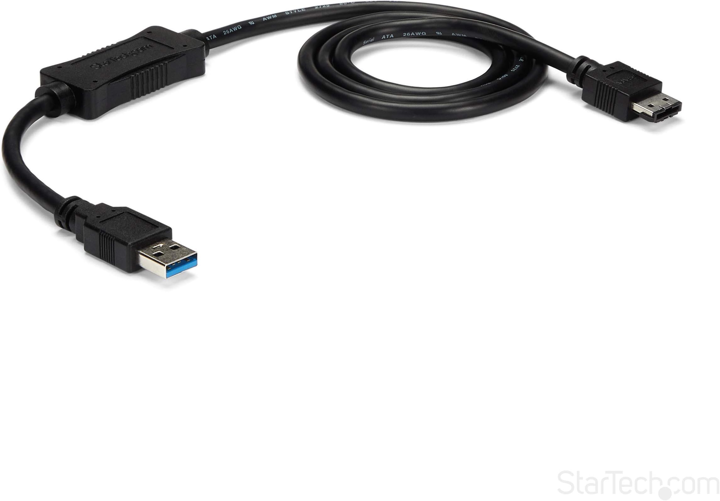 StarTech.com 3 ft USB 3.0 to eSATA Adapter - 6 Gbps HDD/SSD/ODD Converter Hard Drive Cable (USB3S2ESATA3)