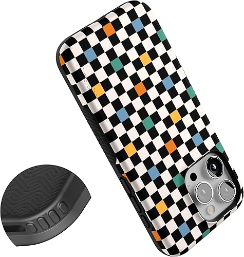 Vista 864 de Casely Funda para iPhone 15 Pro Jardín Secreto Flores mixtas Funda atrevida Compatible con MagSafe y botón de acción Jardín Secreto Floral