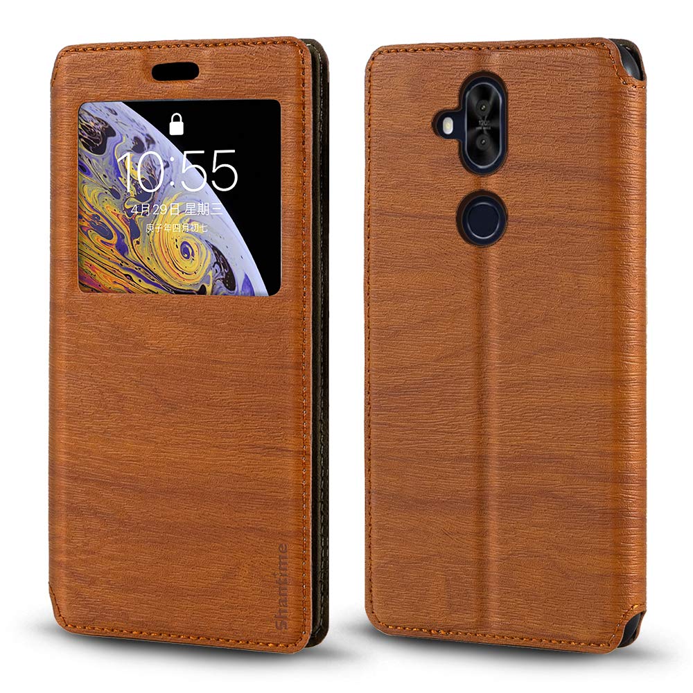 Custodia Portafoglio Shantime Per Asus Zenfone 5 Lite ZC600KL | Pelle PU Effetto Scamosciato | Flip Cover Con Tasche E Supporto