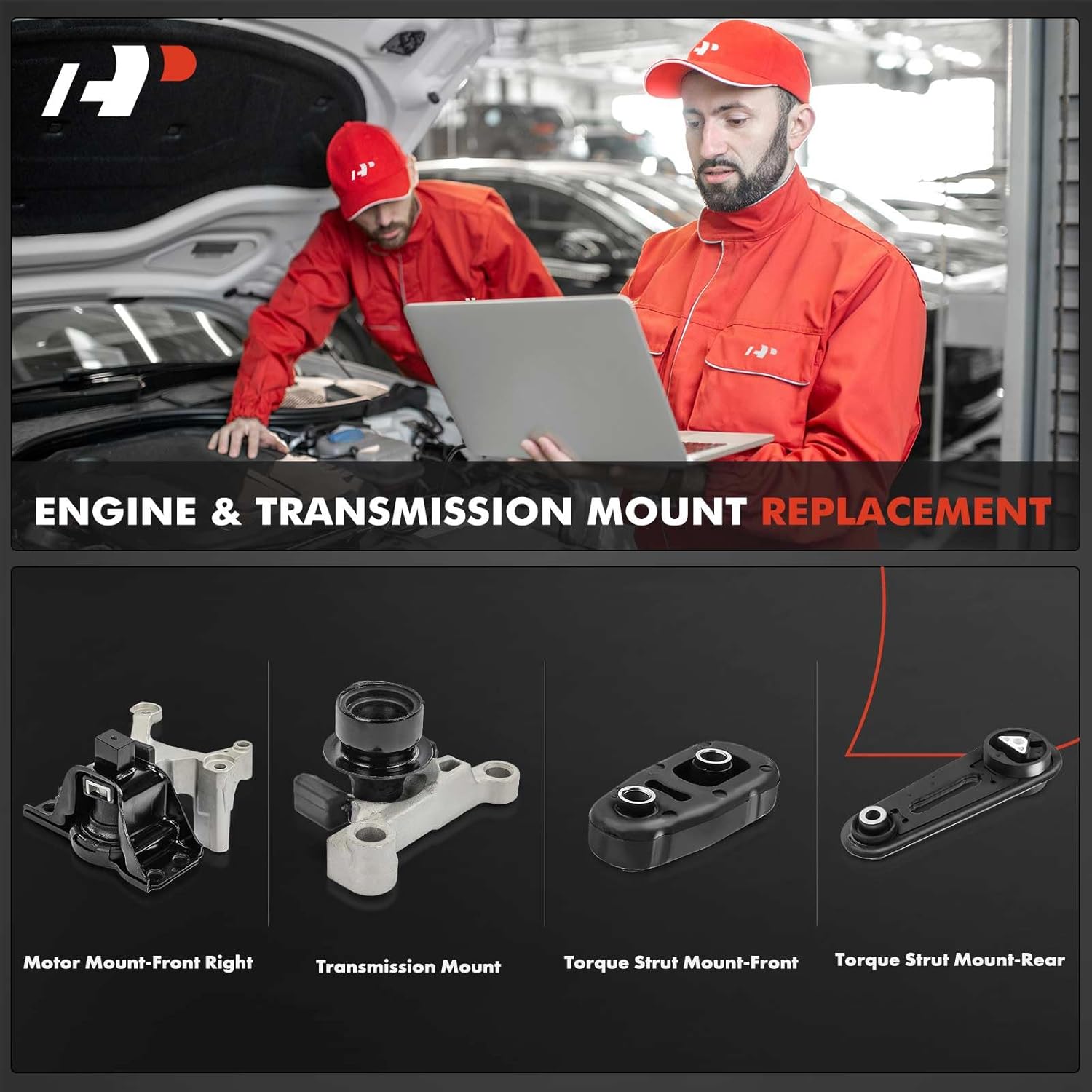 A-Premium 4PCS Engine Motor Mount Transmission Mount Set [Automatic CVT Transmission] Compatible with Nissan Sentra 2007 2008 2009 2010 2011 2012 2.0L, Replace# 113609SF0A 11380ET000 11220ET01A