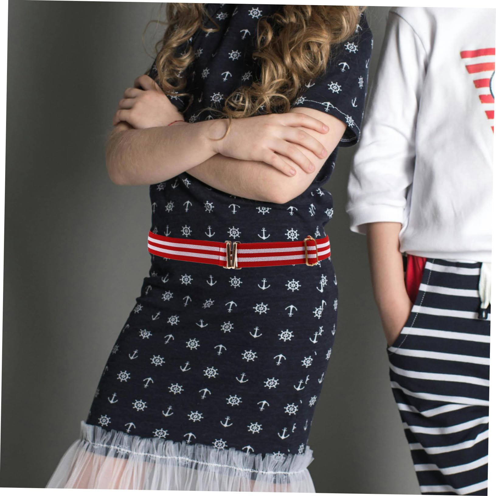 Holibanna 3 Pack Kids High Waist Belt Boys Brown Belt Elastic Adjustable for Boys Girls Random Color