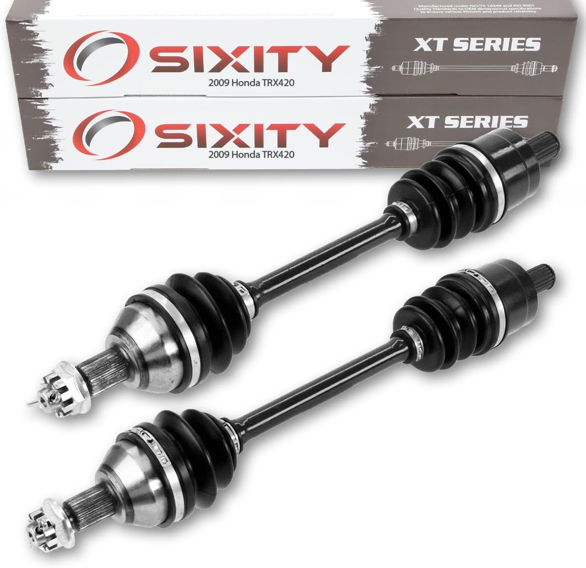 2 pc Sixity XT Rear Left Right Axle compatible with Honda TRX420 2009 - FA A 2A 4X4