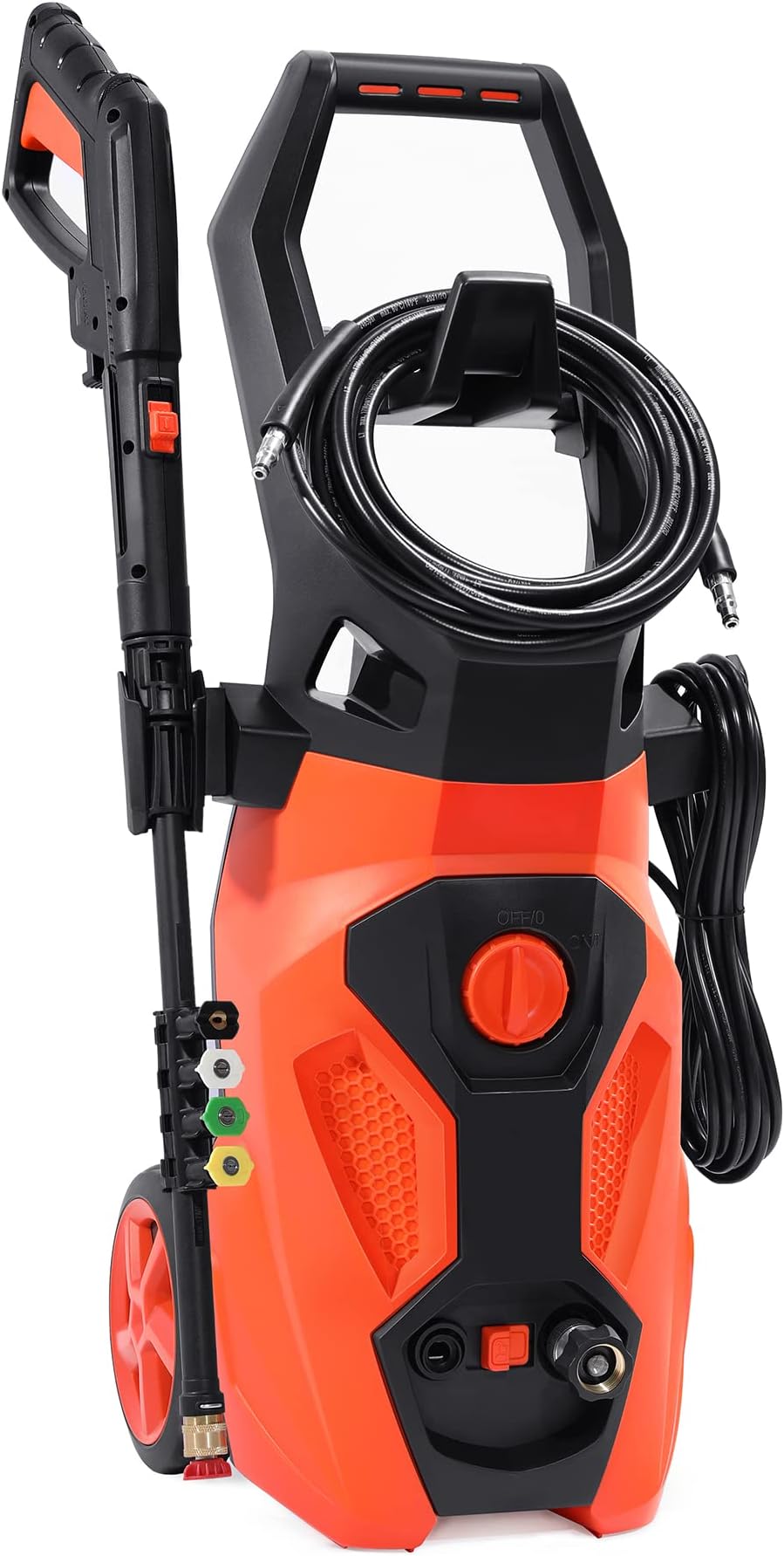Pressure Washer, 2300PSI Electric Pressure Washer, 1.4GPM Power Washer with 5 Spray Nozzles, Total Stop System for Cleaning Stair, Car, Driveway, Patio, Garden, Deck, Fence and More