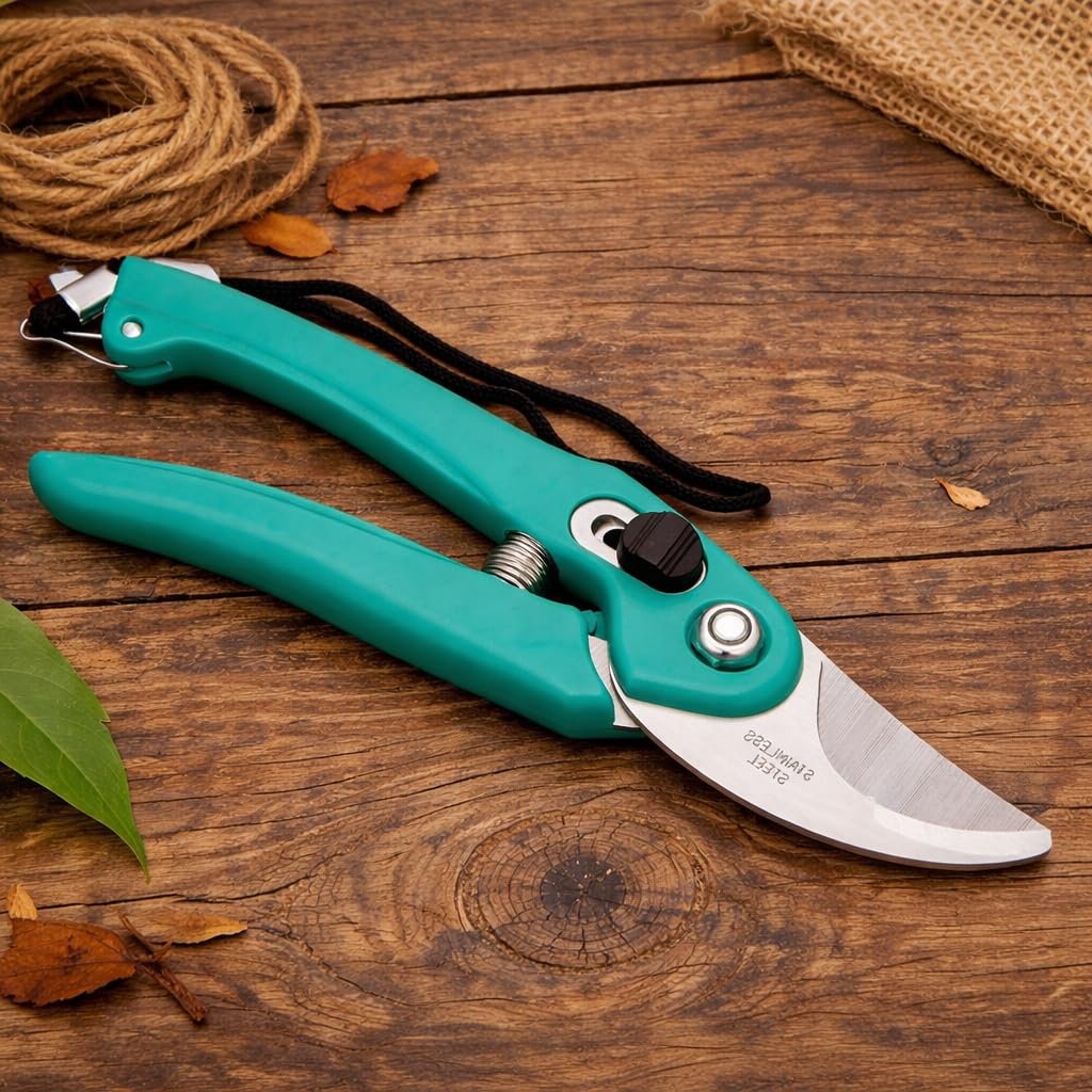 Multipurpose Gardening Scissors – Heavy Duty Garden Shears with Stainless Steel Blades and Soft Grip Handles for Pruning, Trimming, Harvesting, and Plant Care(GTK)-image-26