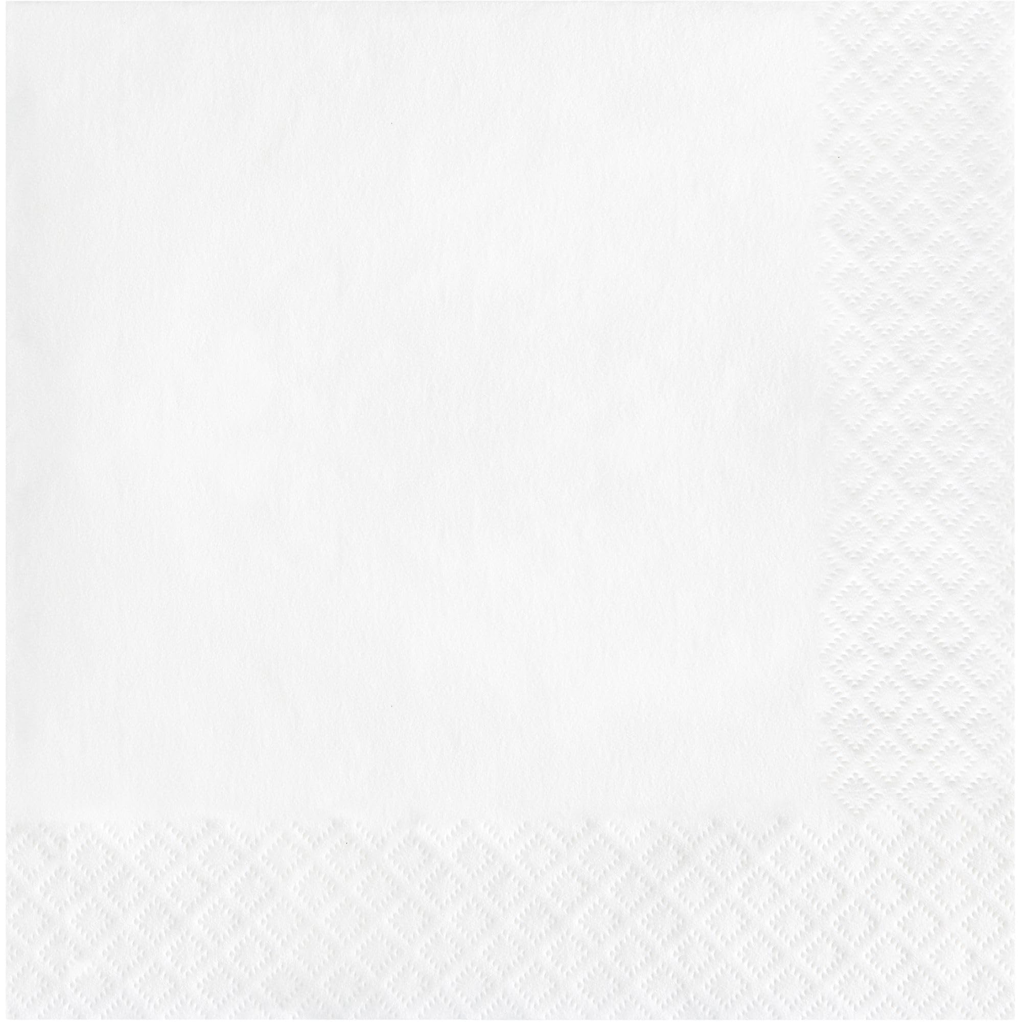 Serviettes en papier jetables table blanche 3 plis Creative Converting