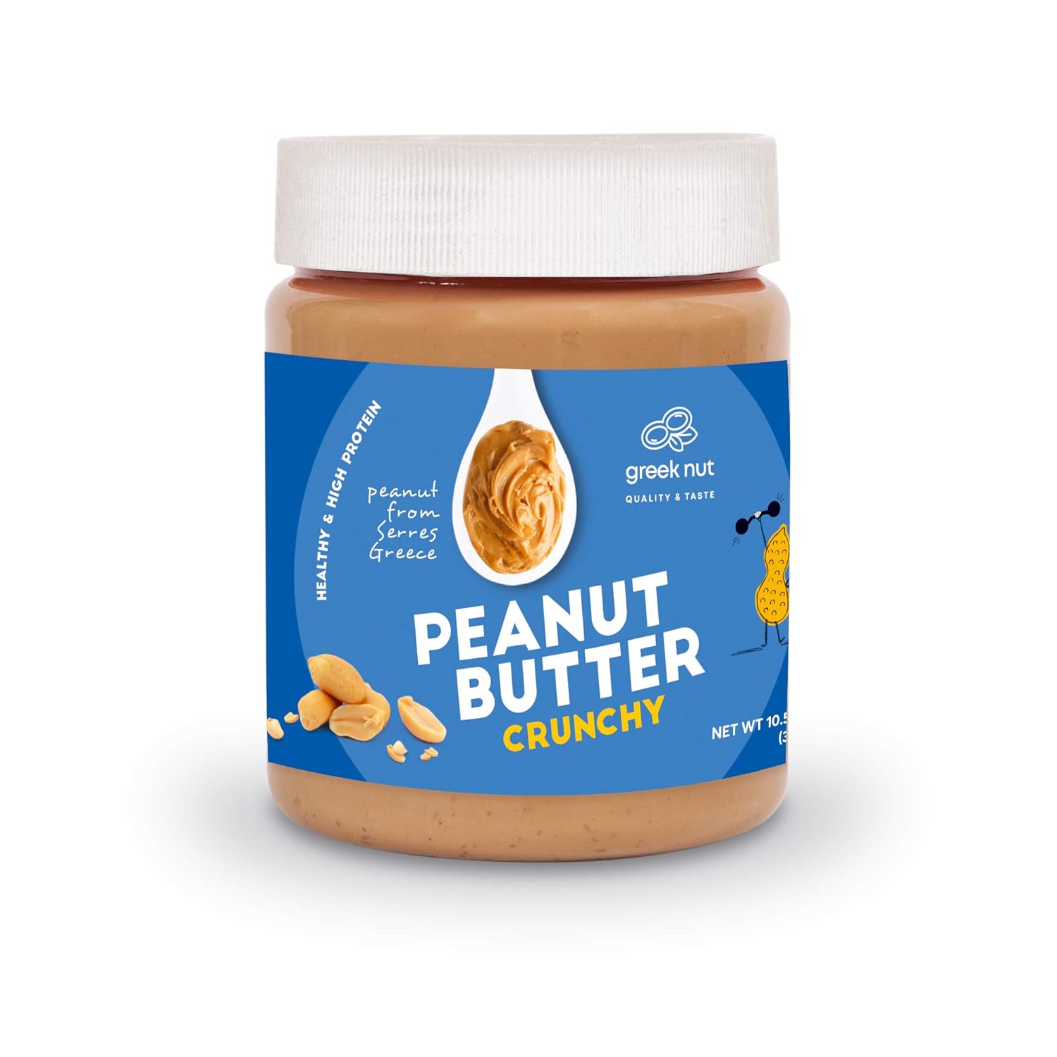 Peanut Butter Crunchy Creamy Natural Greek Nut No