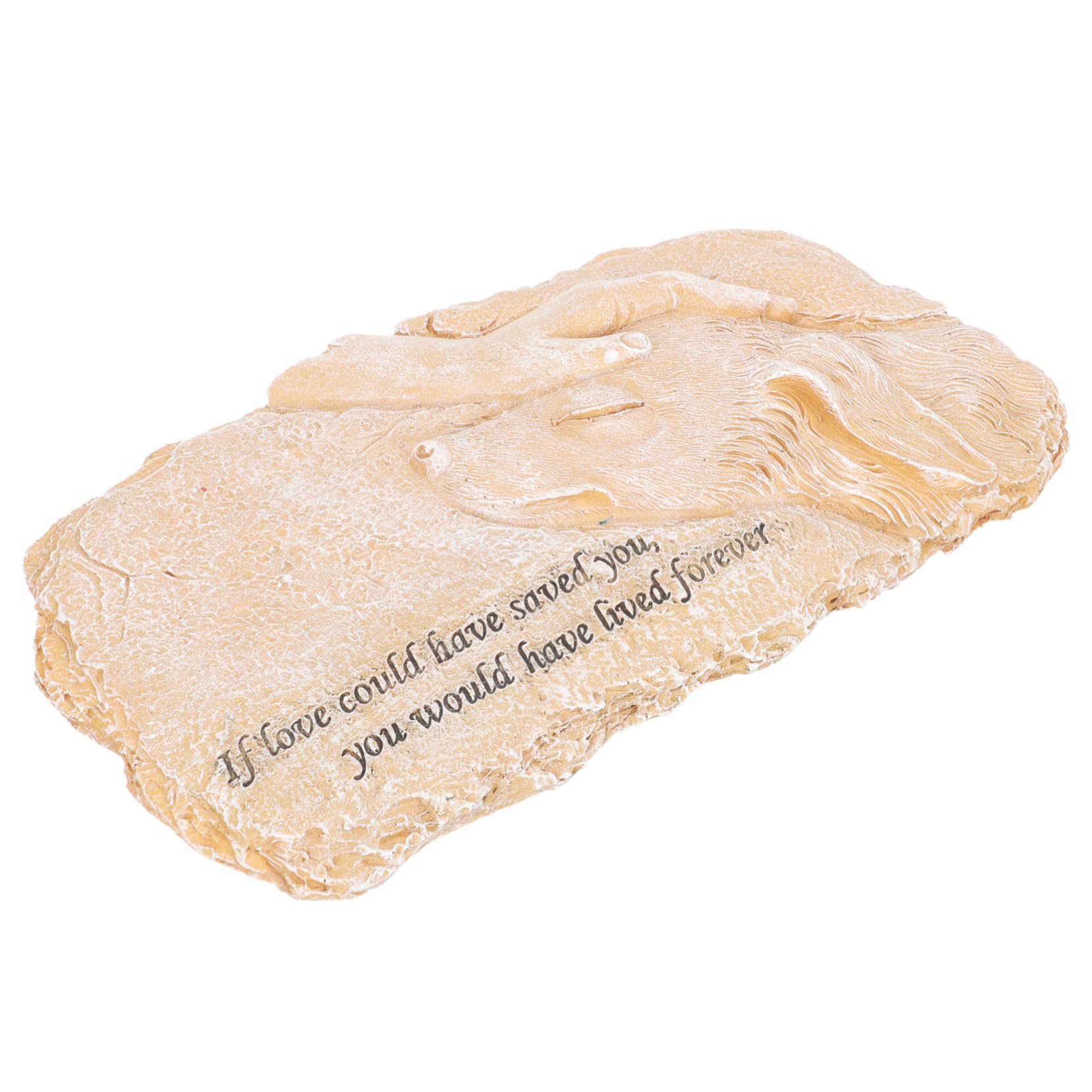 BESTonZON Lapide Commemorativa per Cani in Resina Sintetica Decorativa per Tomba di Animali Domestici per Giardino e Spazio Esterno