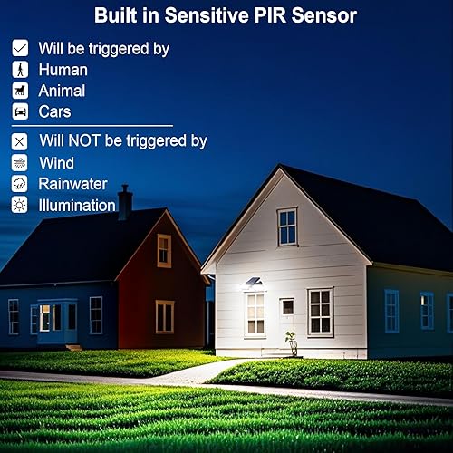 Miniatura 4 de Luces solares de movimiento al aire libre, reflector solar, modo de sensor de movimiento, luces de seguridad del atardecer al amanecer, focos de