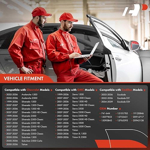 Vista 10 de a-premium regulador de ventana para lado del chofer con motor para Chevrolet Silverado Tahoe GMC Yukon XL Sierra Escalade Pickup Truck SUV 2000-2006.