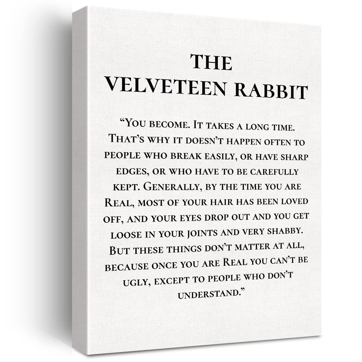 Literary Quote Canvas Wall Art Positive Motivational Quote Canvas Print Positive Canvas Painting Wall Decor Framed Gift 12x15 Inch