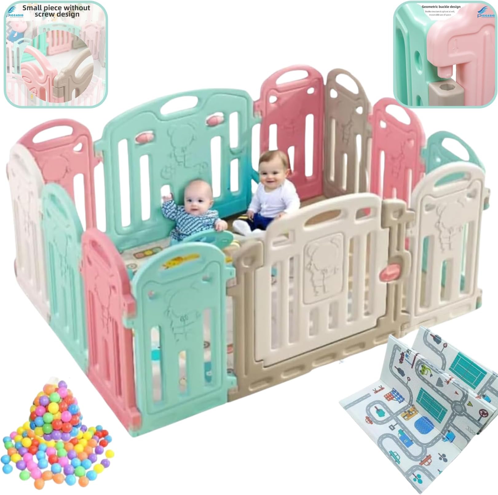 PICCASIO™ Extensively Useful Baby Playpen Versatile playpen for babies