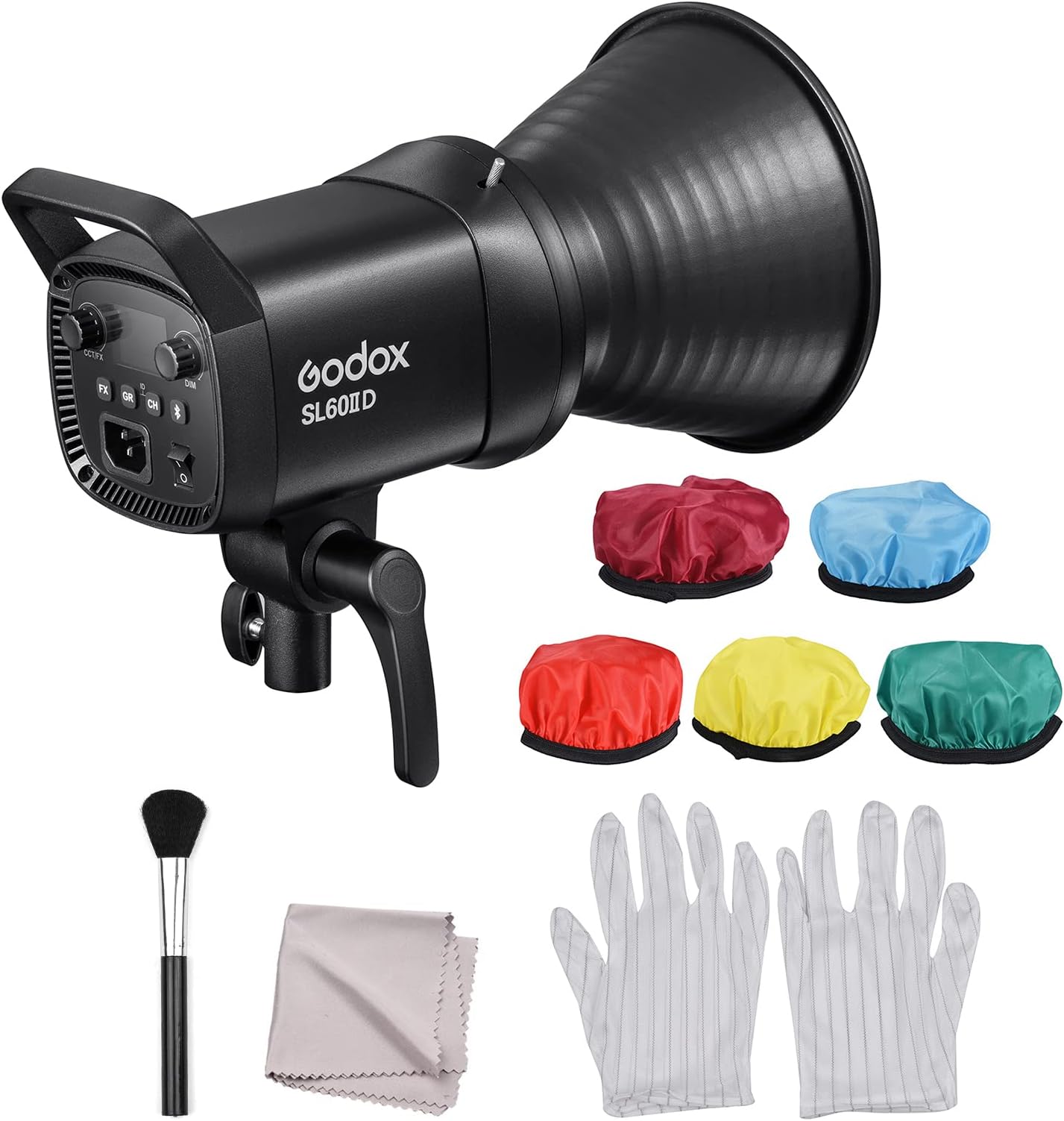 Godox SL60II-D SL-60W Upgraded CRI 96+,TLCI 97+ LED Video Light White ...