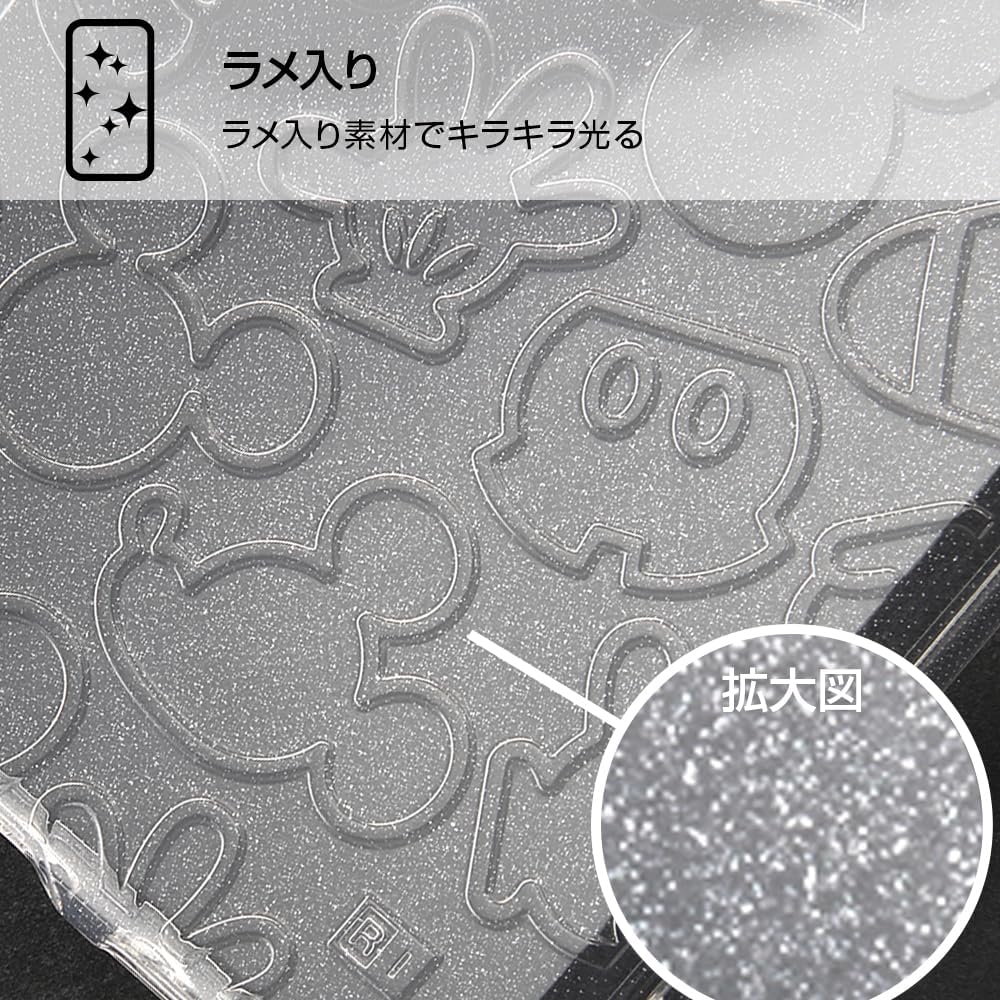 レイ・アウト Layout iPhone 16 (2024 Released Model) Case, Disney Like Standard Shock Absorption Bumper Glitter TPU Soft Case Mickey Mouse iPhone 16 Smartphone Case Smartphone Case RT-DP46A/MKM