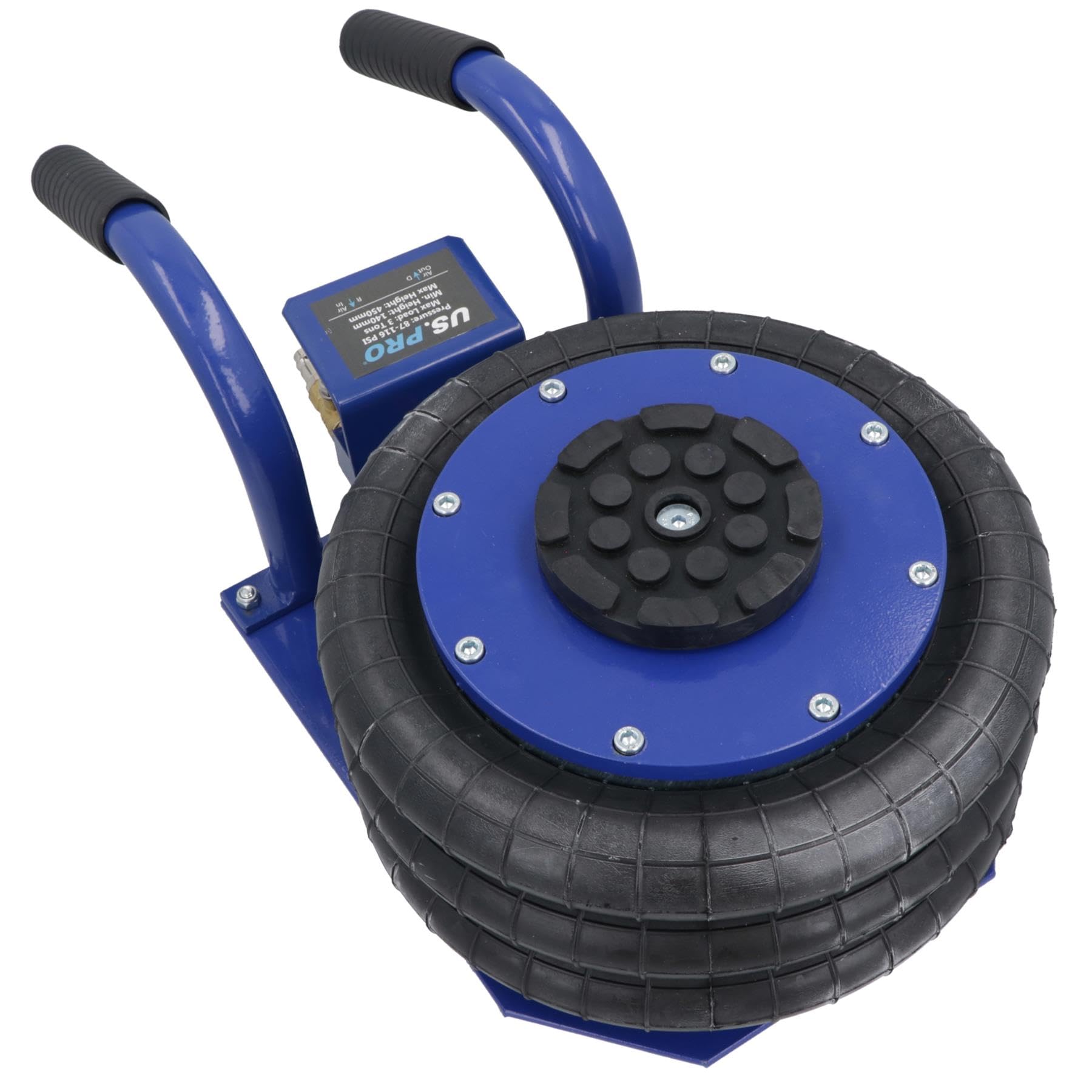 Gato neumático triple para bolsa de aire, capacidad de 3 toneladas, 140-450 mm, para coches, SUV, furgonetas