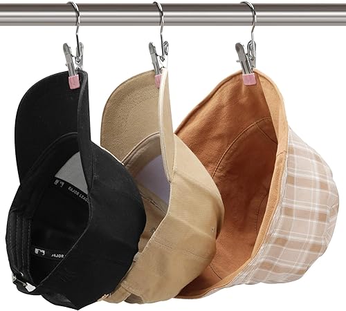 Miniatura 6 de Paquete de 24 clips para colgar botas, clips de gancho rosados, clips para colgar ropa, ganchos para colgar ropa, ganchos portátiles de acero