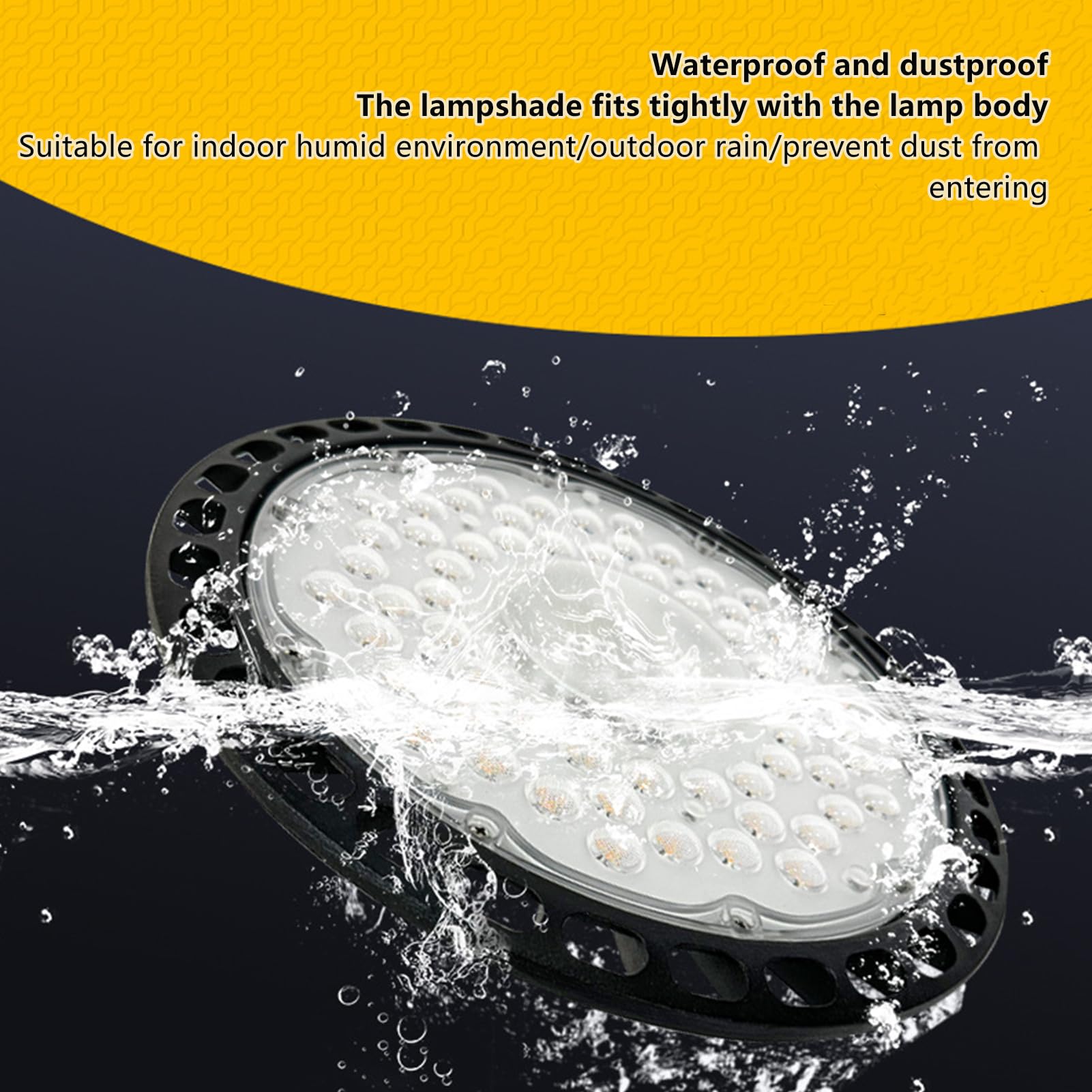 12 Pack LED High Bay Light Plug Play Lighting for Warehouse IP66 Waterproof for Warehouse Shop Workshop Garage — view 5