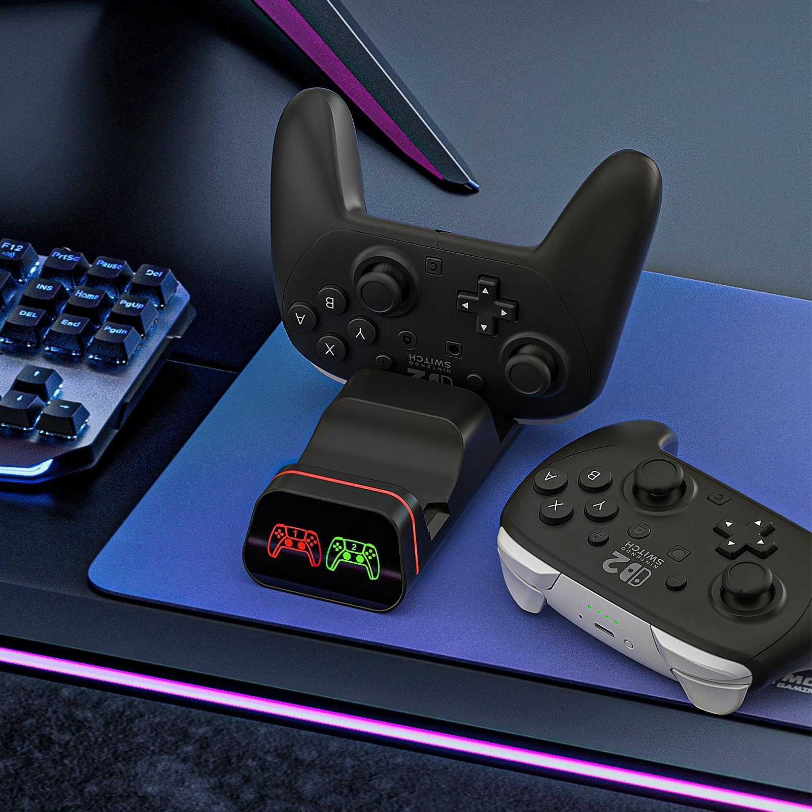 Station de charge pour manette Switch Pro, station de charge pour manette Xbox Series S/X, station de charge pour contrôle PS5, Nintendo Switch Pro (pas pour Power A)