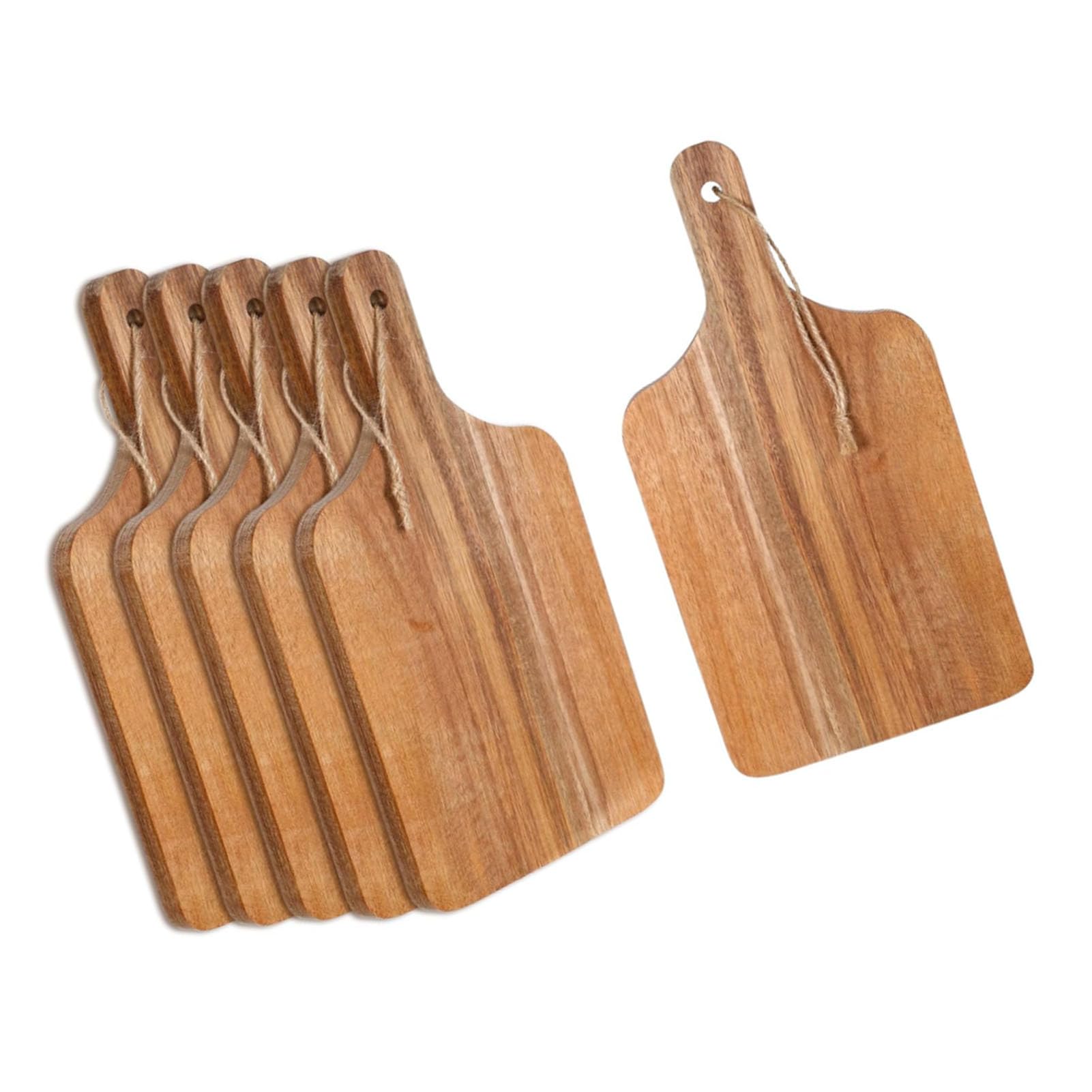 Fdit Schneidebretter, 6 Stück Charcuterie-Servierplatten mit Griff (14. Qatqast. 69 x 0. Khasun irregulär)