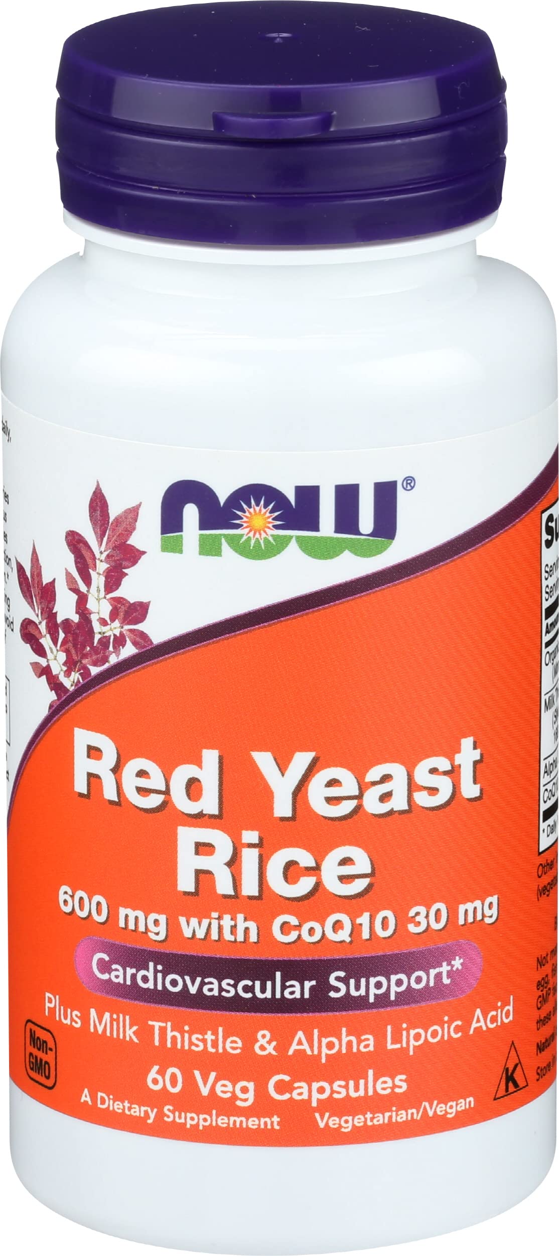 Now Foods Red Yeast Rice600 Wcoq10 60v, 60 CT