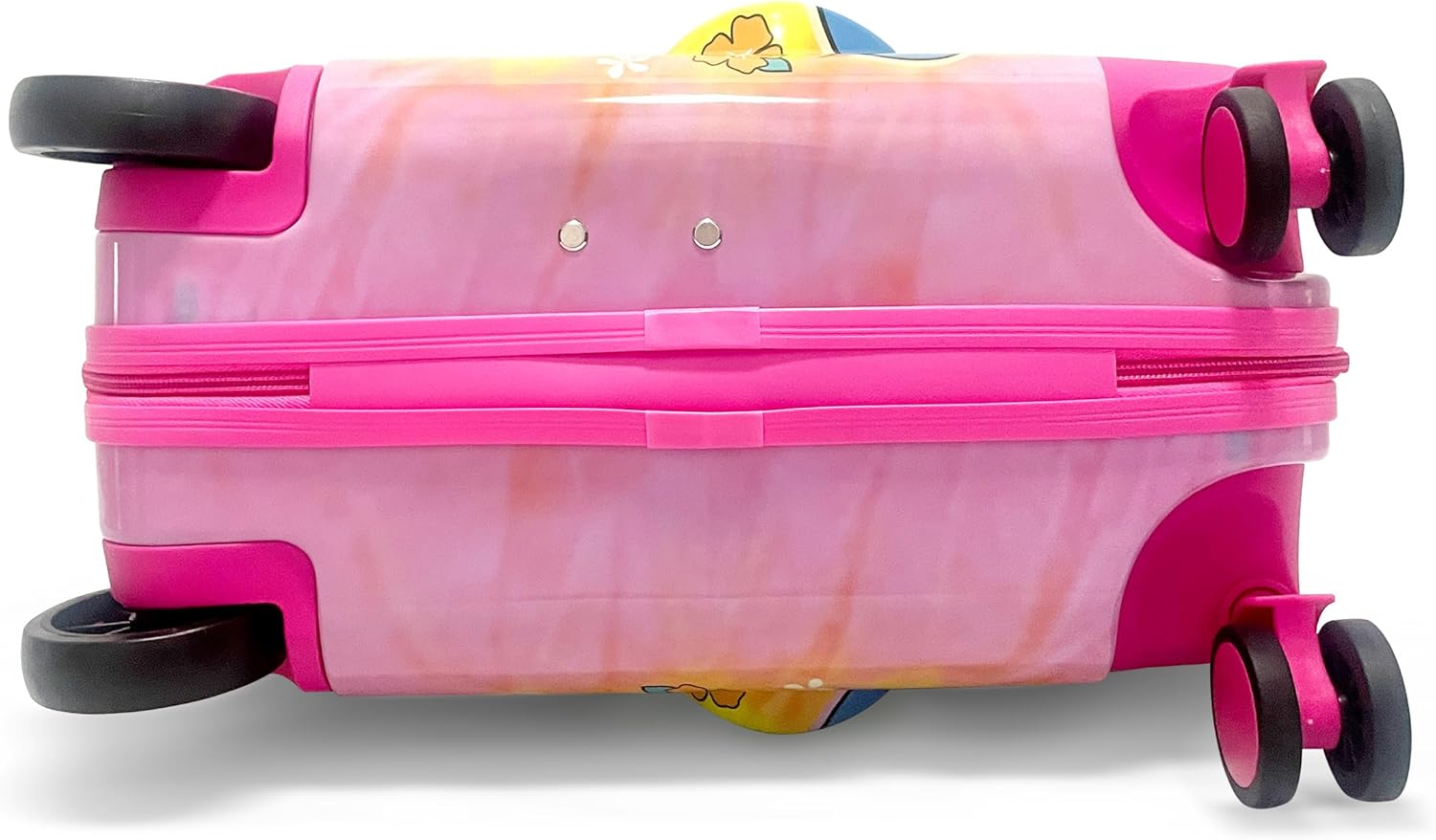 Fast Forward 18 Lilo And Stitch Kids Ride on Luggage-HardShell Rolling Travel Suitcase-Lightweight Ride On Suitcase For Kids