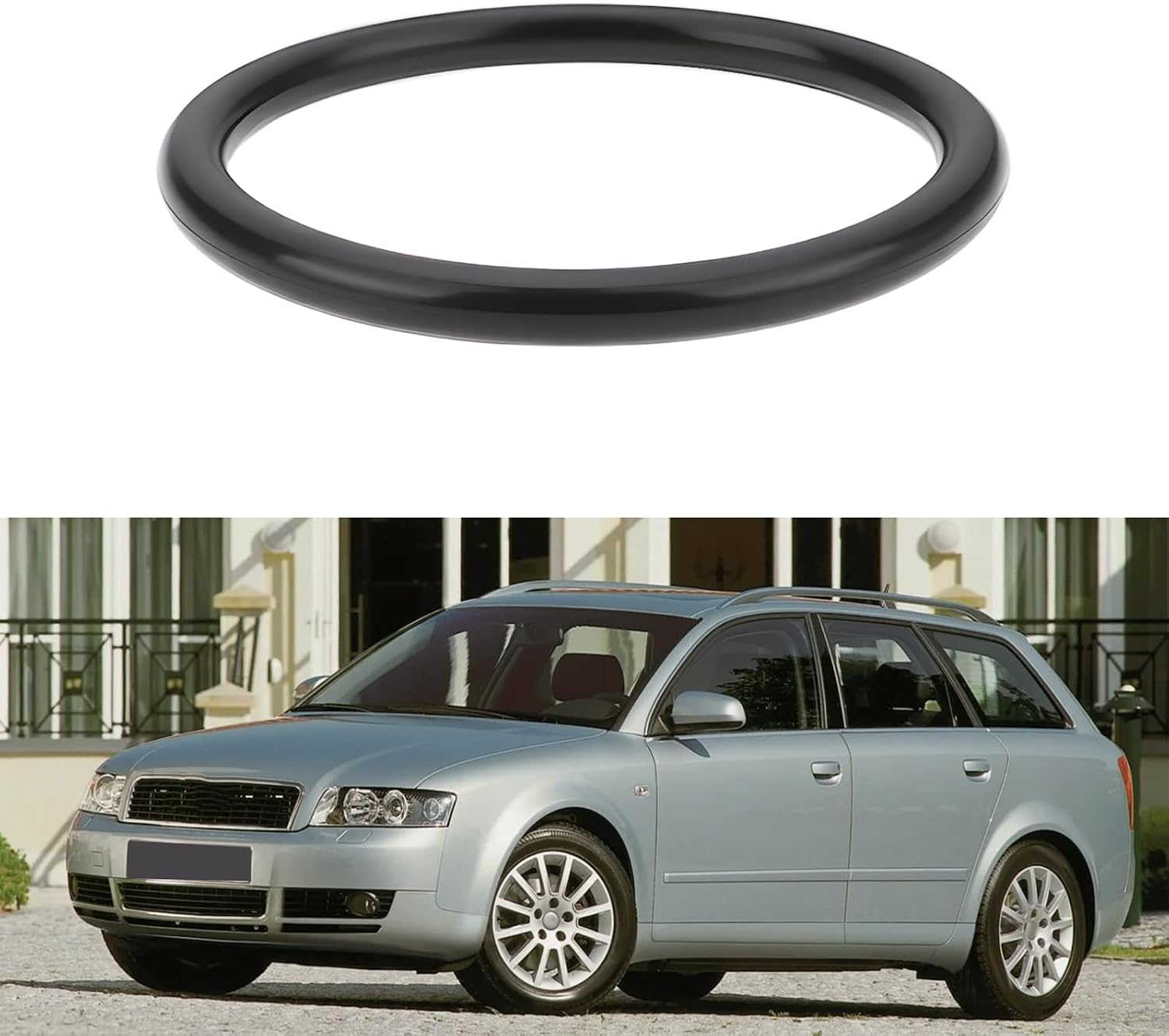 2pcs Car Engine Coolant Outlet O-Ring 23x28x2.6mm N90465001 Compatible with Audi A4 A6 Compatible VW Transporter