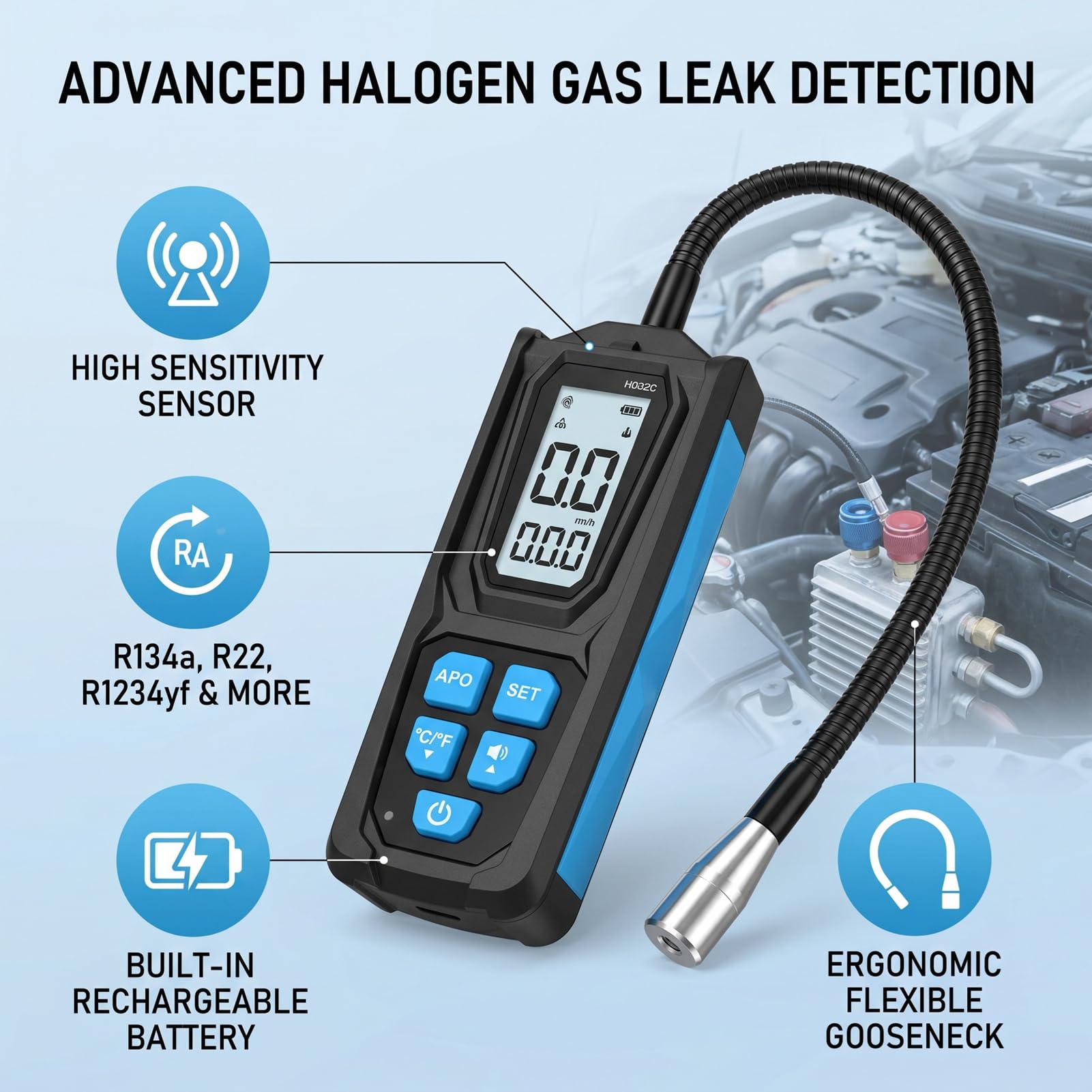 Tbest Leckagedetektor mit Hochempfindlichem Sensor