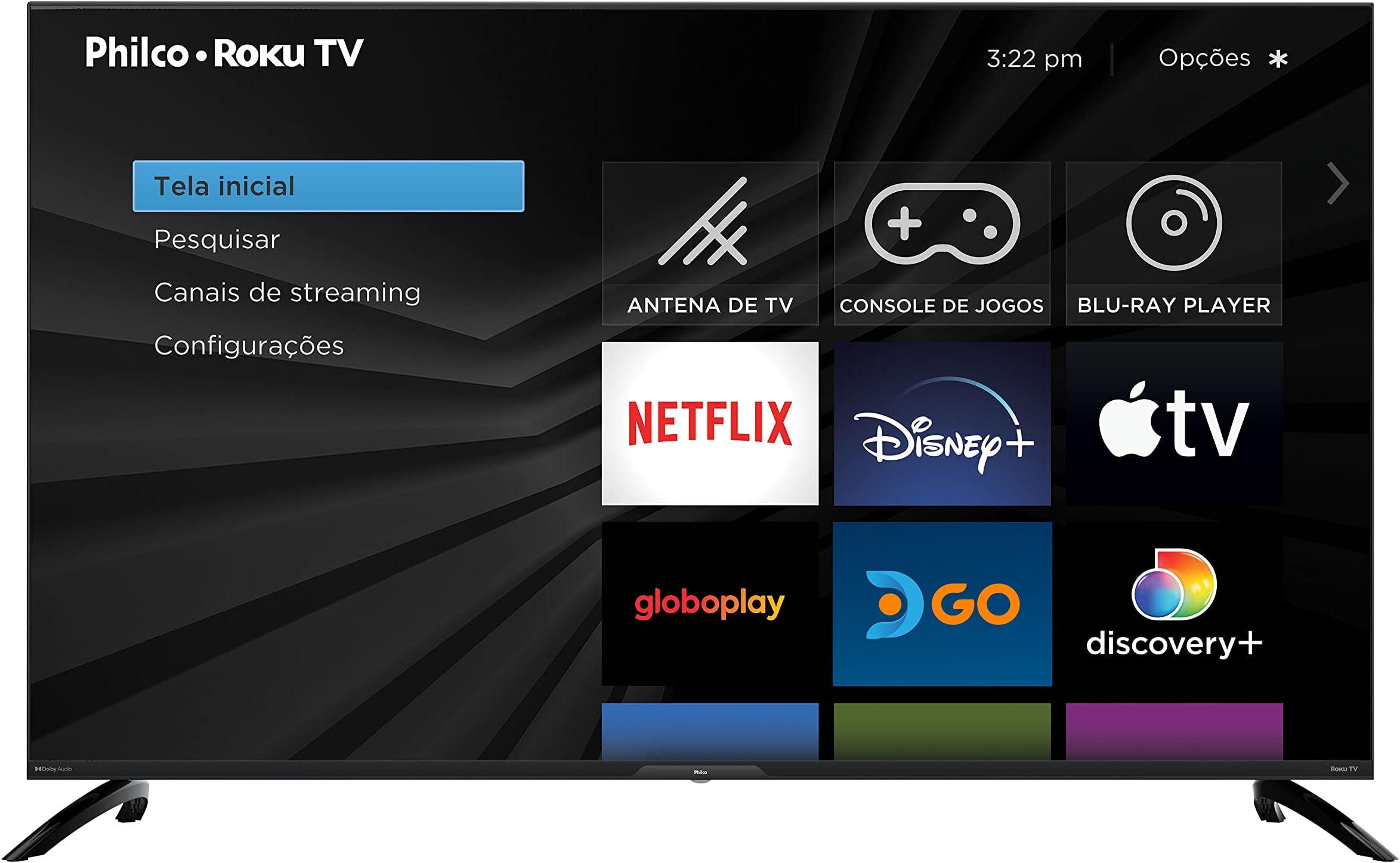 Smart TV Philco PTV50G7ER2CPBL 50” Dolby Audio 4K Led | Amazon.com.br