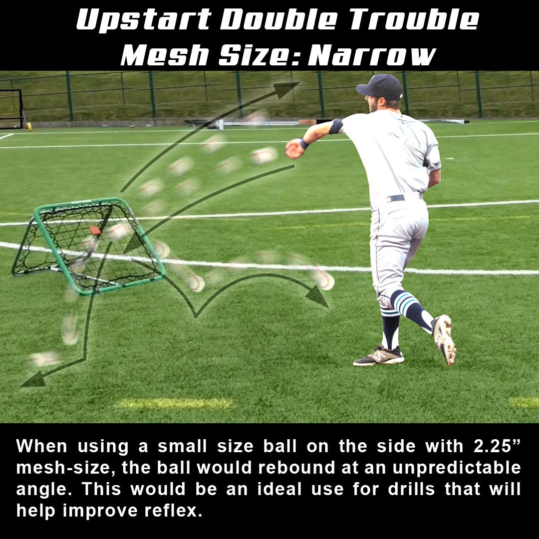 Crazy Catch Upstart 2.0 Double Trouble Sport Rebounder Net