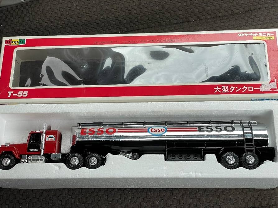 ダイヤペット　ミニカー2台セット　T55タンクローリー＆T54キャリアカー ダイヤペット ミニカー2台セット T55タンクローリー＆T54