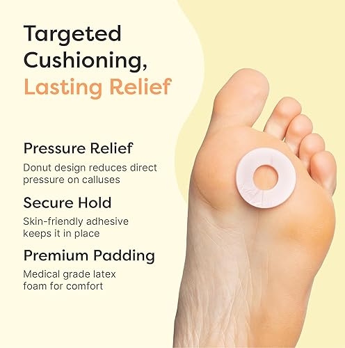 Miniatura 3 de ZenToes Cojines de espuma suave para callos redondos impermeables protectores de dedos y pies 48 unidades