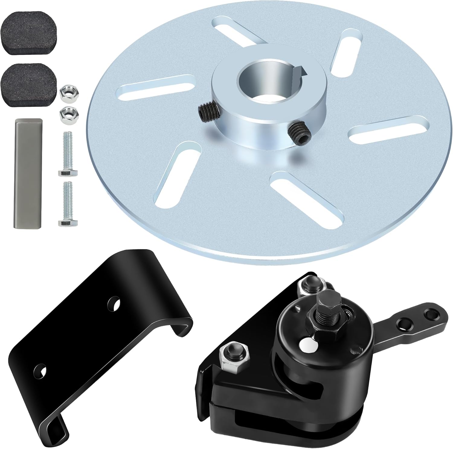 GREHUA Go Kart Brake Kit Compatible with Yerf-Dog Manco 9598 9597 ASW Bristers Airheart MB-1, Mechanical Disc Brake Caliper with Bracket for Predator 212cc 196cc 6.5hp GX160 Drift Trike Go Cart Parts