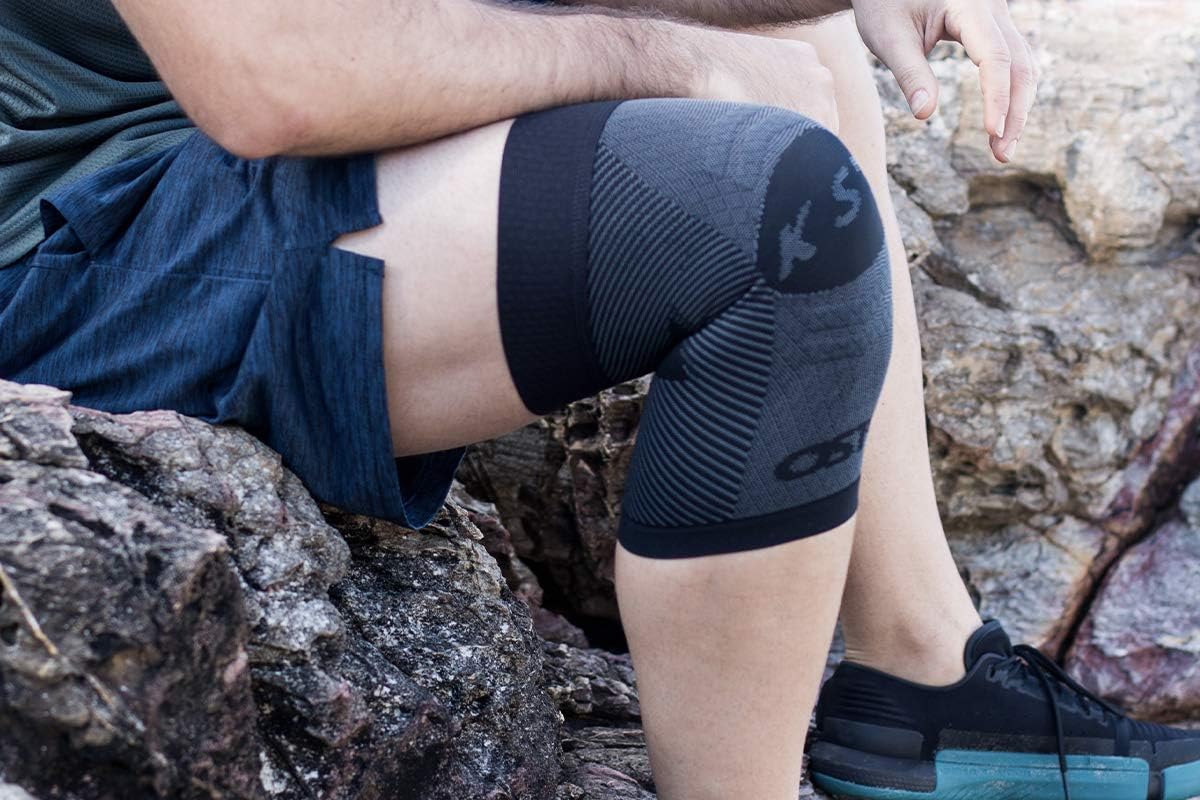 OrthoSleeve KS7 Compression Knee Sleeve for Knee Pain Relief, Aching Knees, patellar tendonitis and Arthritis Relief (XL, Single, Natural): Health & Personal Care