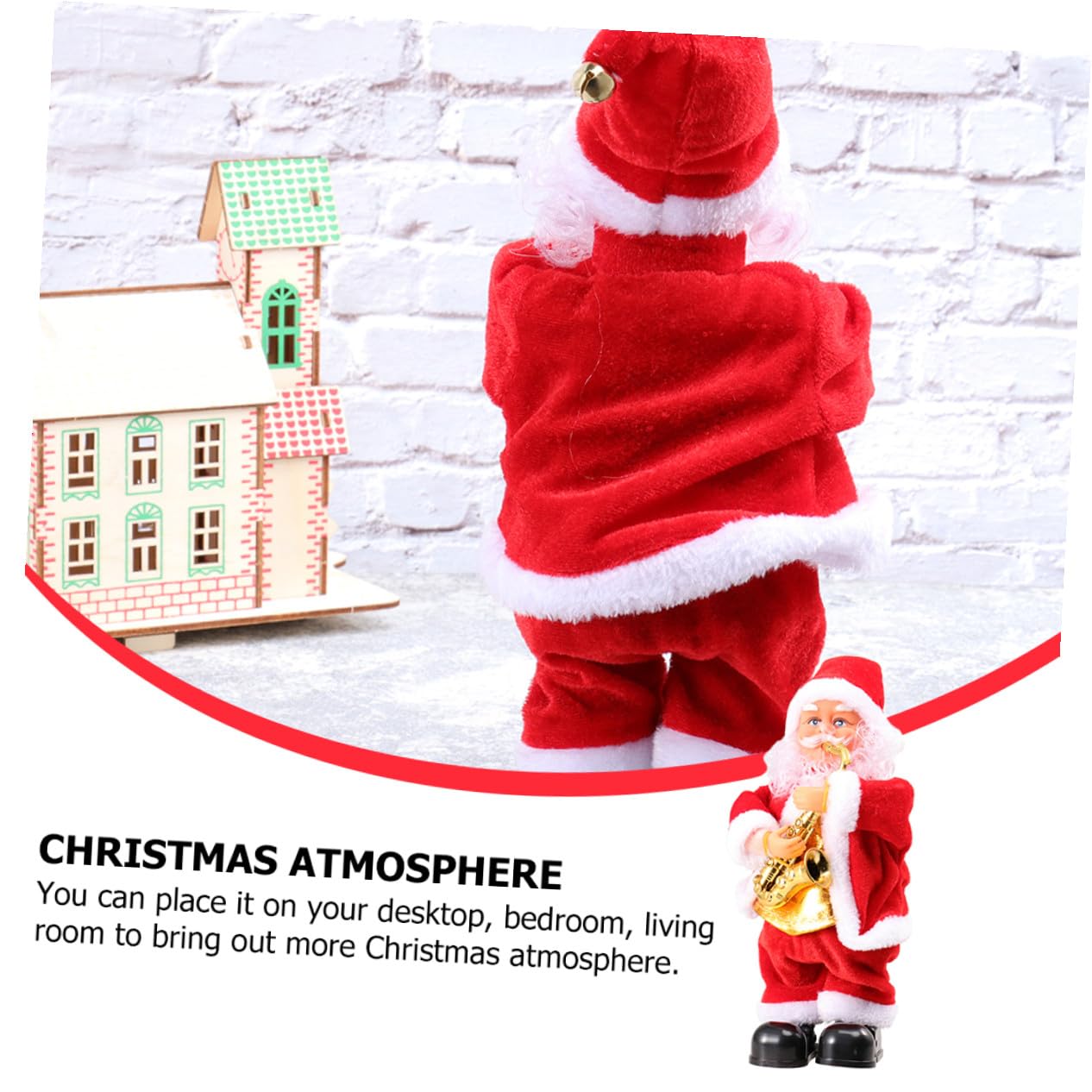 Giocattolo Elettrico Natalizio Babbo Natale Canterino Per Bambini Decorazione Festa Di Natale Atmosfera Festosa