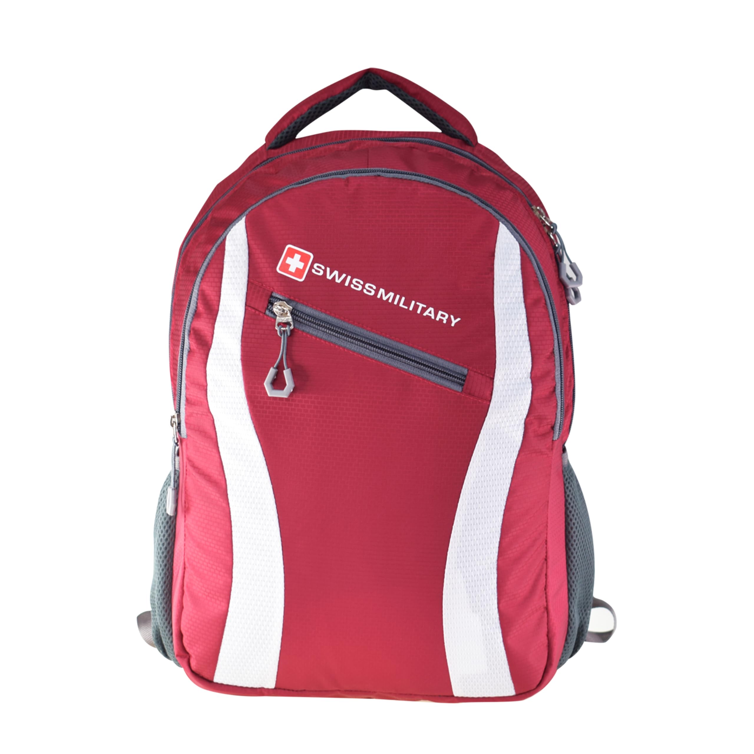 Swiss Military Laptop Backpack for Men, Travel Backpack for Men, Women & Kids| Bagpacker Bag for Men for Office | Premium Polyester Material with Padded Adjustable Shoulder Straps, Red, 26 liters, 1 (B0974KHG7W) Amazon Price History, Amazon Price Tracker