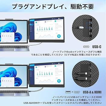 デジタルモンター2 Amazon.co.jp: 14.2 インチ デュアルディスプレイ ダブル