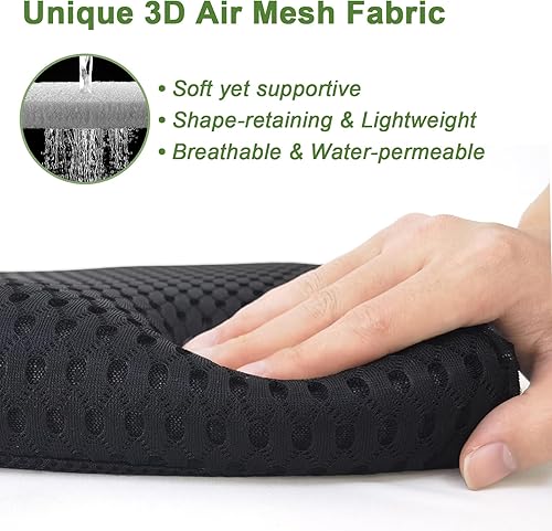 Miniatura 2 de Esme L&H Stadium Seat Cushions, 3D Mesh Fabric Bleacher Cushion, Portable Stadium Seat Cushion for Bleachers