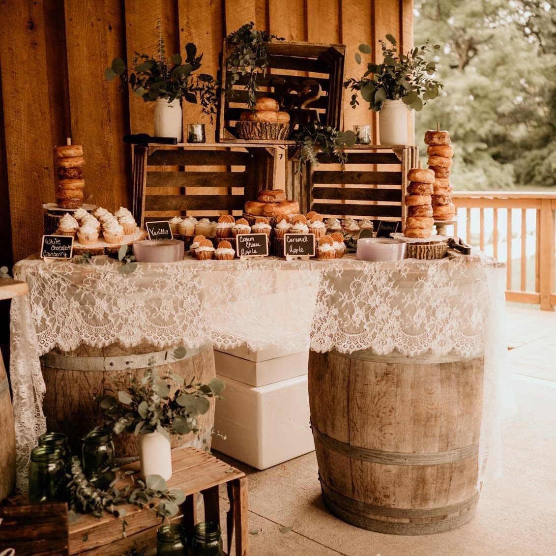 10 Pcs White Lace Table Runner 30 x 120 Inch Vintage Rustic Table Runner for Wedding Bridal Shower Baby Shower Party Decorations Embroidered Boho Lace Table Cloth Runners