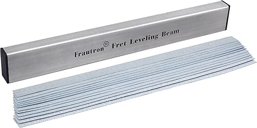 Miniatura 7 de Barra de nivelación de trastes, bloque de lijado de acero inoxidable de 16 pulgadas, barra de archivo de nivel de traste, herramienta de reparación