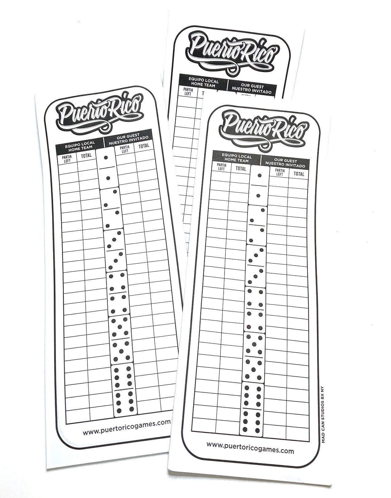 Puerto Rico Reusable Dominoes Gifts Domino de Puerto Rico Score pad Puerto Rican Boricua