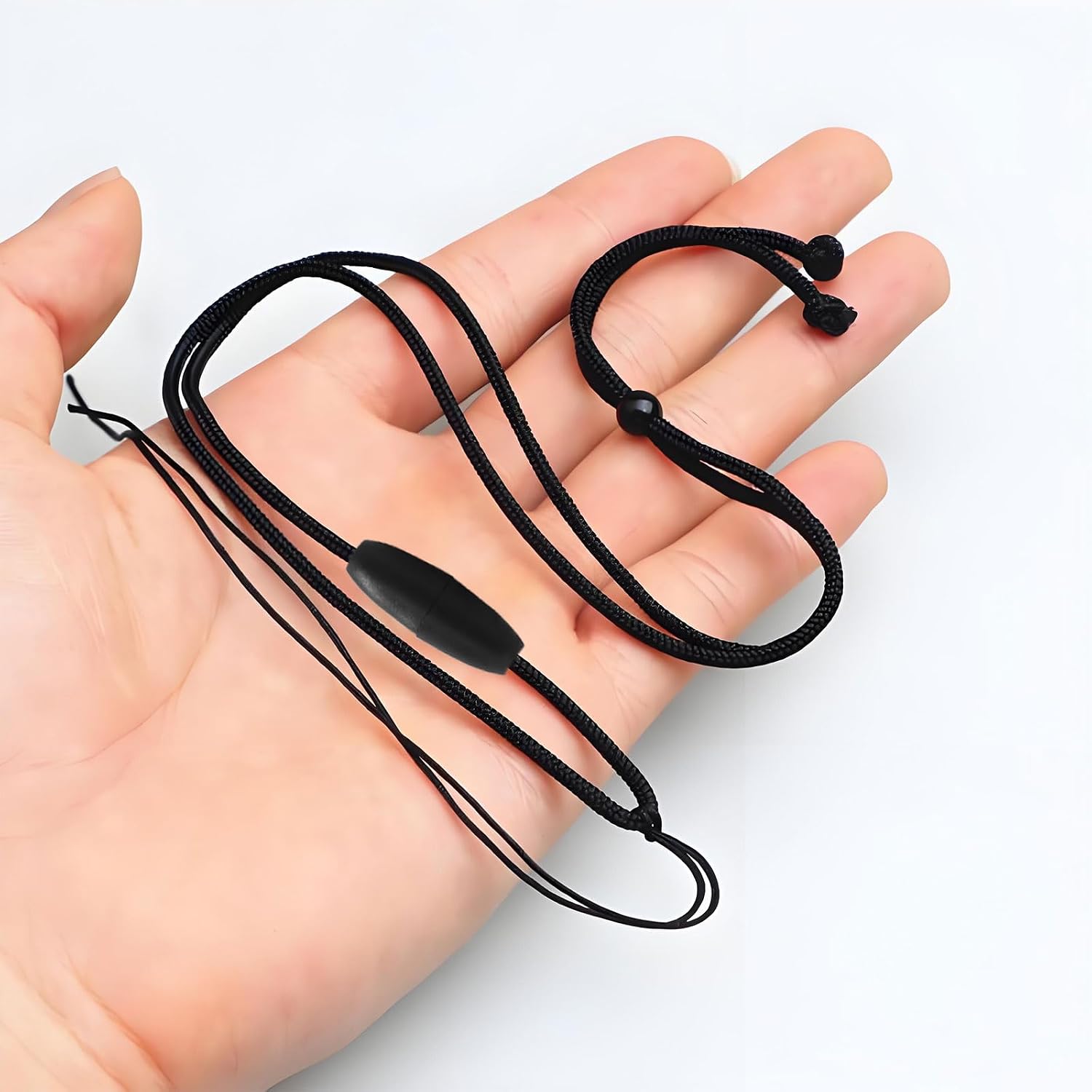 Luomorgo 50 Sets Breakaway Clasps - Plastic Bead Barrel Connectors for Necklaces, Jewelry Making, Lanyard Clips (Black)