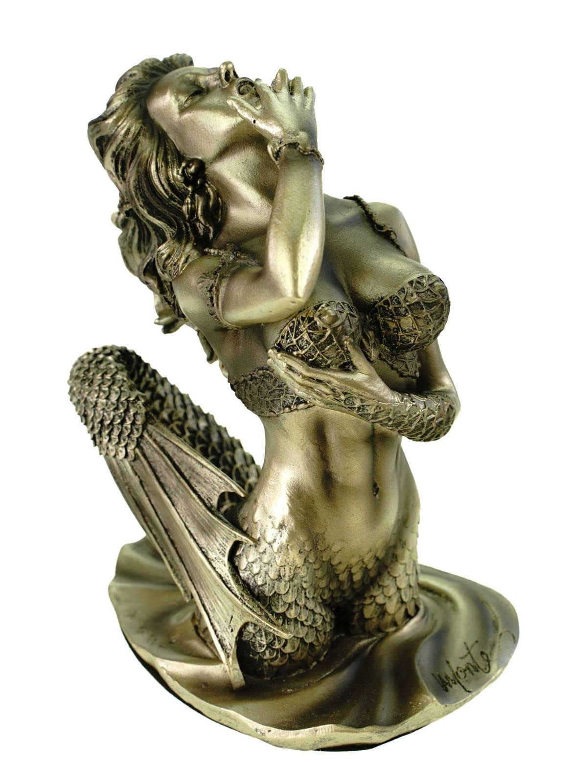 VOGLER Joh. Vogler GmbH Monte M.Moore Meerjungfrau Die Verführung Sirene 18 cm Mermaid sexy Akt Frau Figur