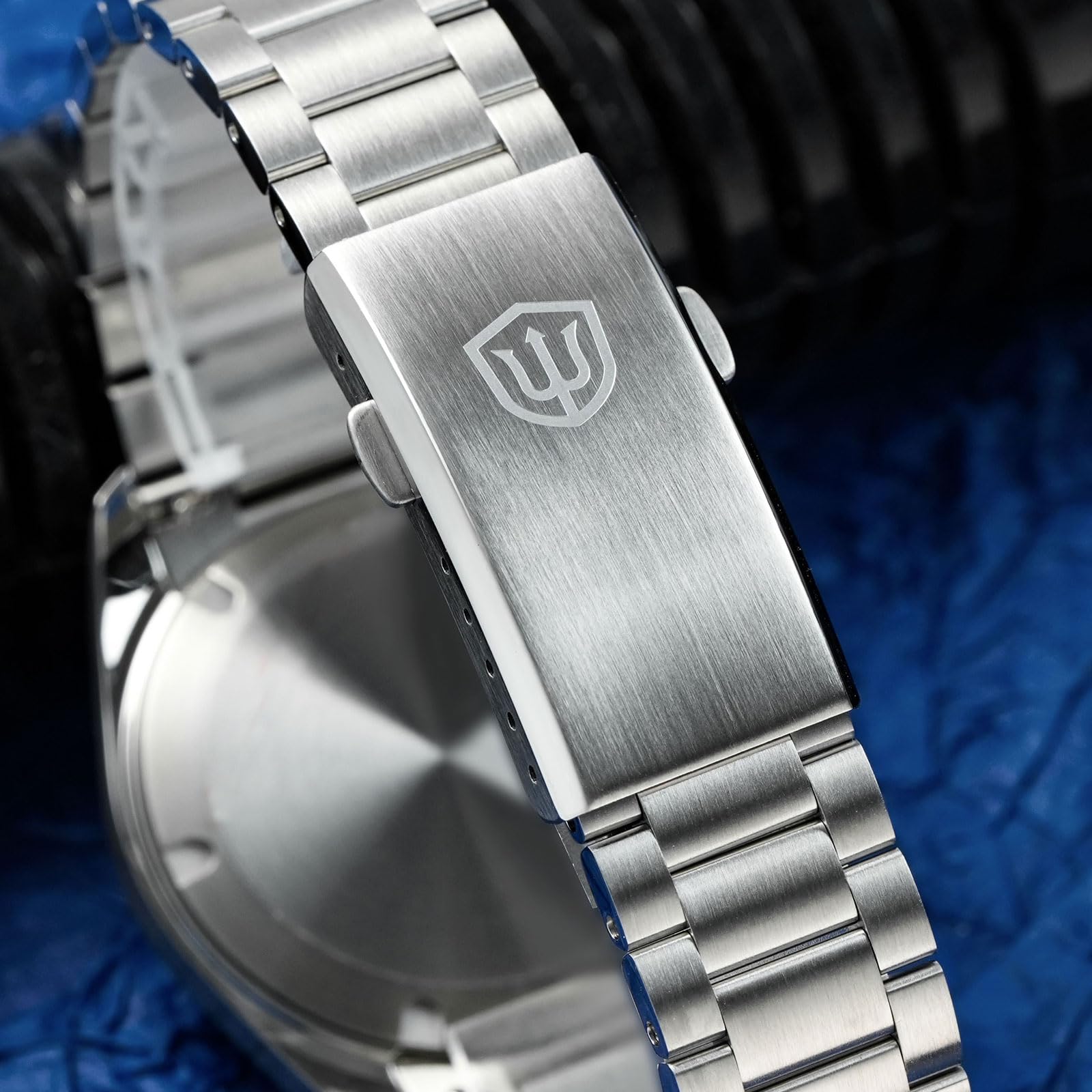 watchdives VH31 Orologio al Quarzo, WD0006 Orologio da Polso in Acciaio Inossidabile 38mm Vetro Zaffiro Bombato Orologi di Lusso 100M Impermeabile