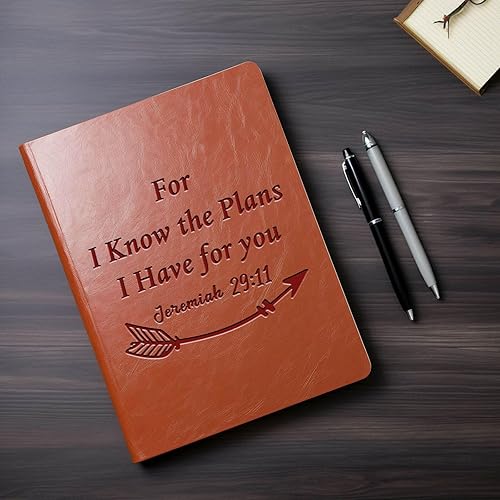 Miniatura 26 de Regalos cristianos, cuaderno de cuero, versículo de la Biblia, libro de escritura religiosa para mujeres y hombres, regalo cristiano inspirador Dios