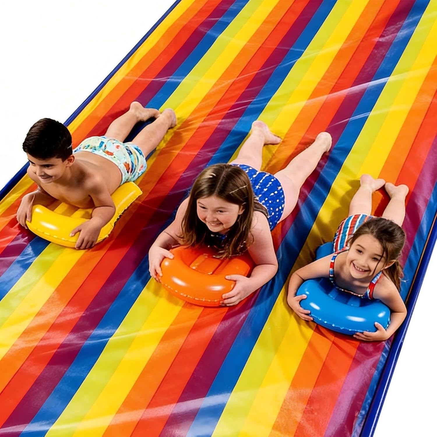 Outdoor Sliding Mat, Lawn Water Slide Tarp, Fun Play with Durable Material, Backyard Activity Slider, Water Slide Mat with Smooth Design, Park Game Mats for Kids Teens Youth and Family