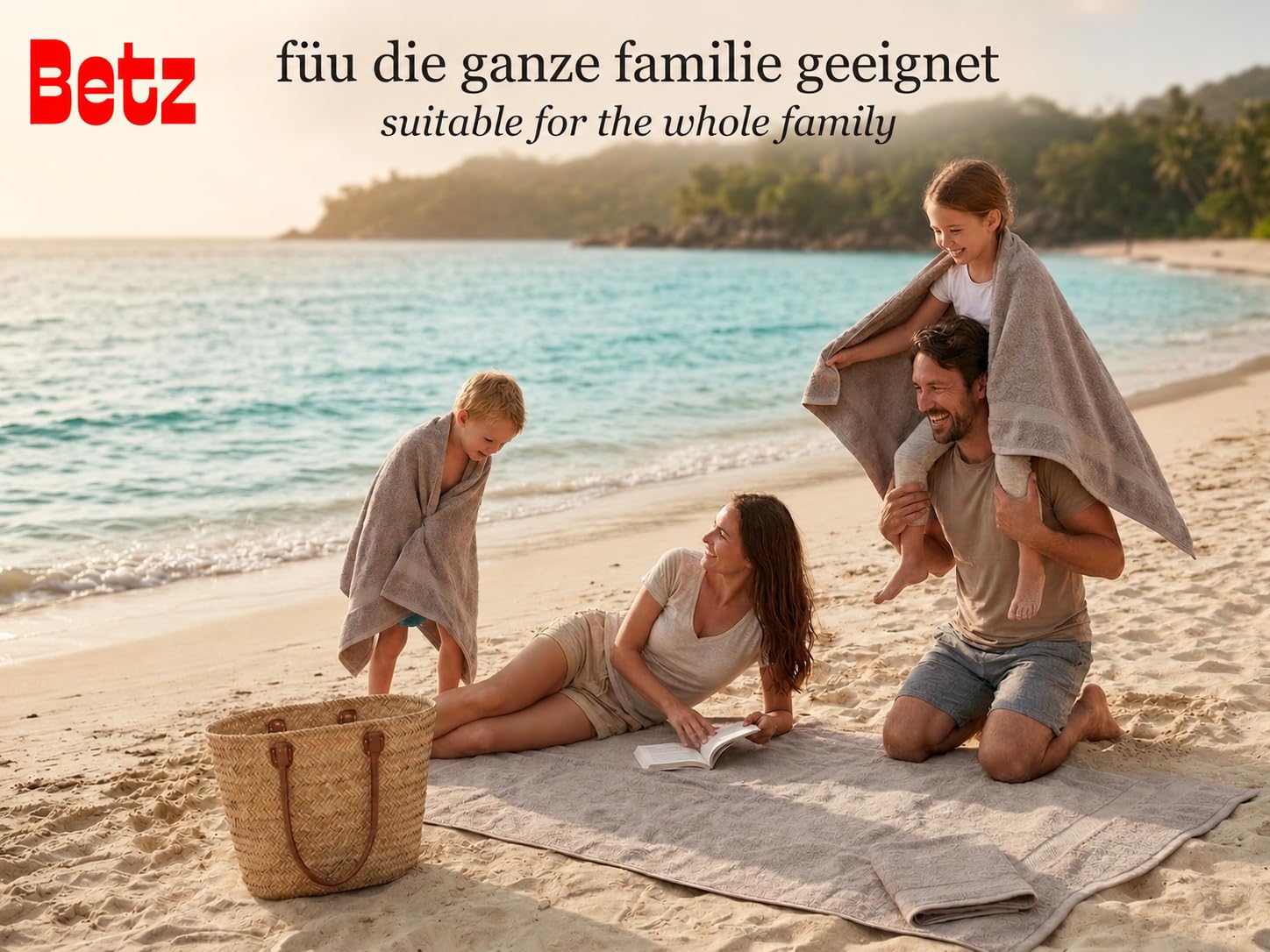 Betz Lot de 12 Serviettes Palermo Set de 2 draps de Bain 4 Serviettes de Toilette 2 Serviettes d'invité 2 lavettes 2 Gants de Toilette 100% Coton Couleur Gris Pierre