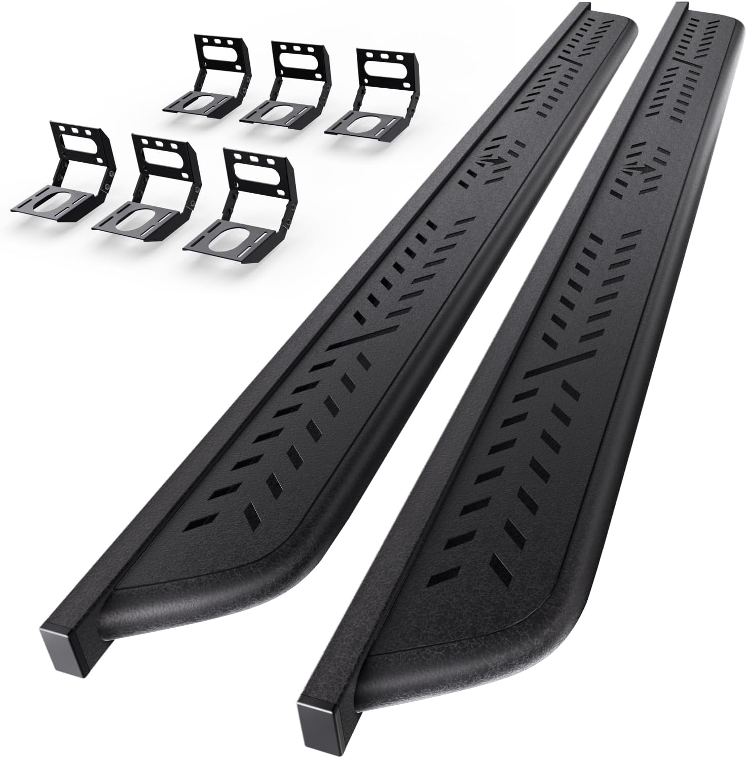 6.5" Running Boards Compatible with 2019-2026 Ram 1500 Crew Cab New Body Style(Exclude Ram 1500 Classic), Side Step Rail Nerf Bars